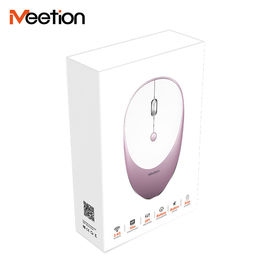 La souris sans fil de souris de PC de MeeTion R600 de petit du voyage 2.4G Wifi ordinateur portable optique silencieux rose mignon d'Usb mini ont DPI