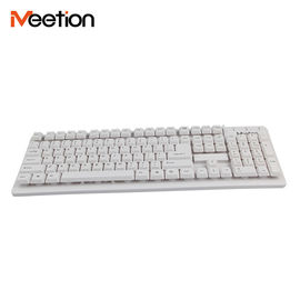 WholeSales Brands Ergonomic White Color Design Waterproof Comfortable Wired Computer Keyboard