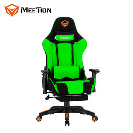 Nouveau PC ergonomique de luxe de basculage professionnel de la meilleure qualité électronique vert de la Chine emballant la chaise de jeu avec le massage