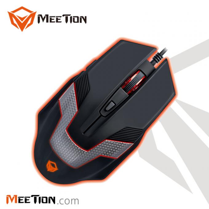 Le fabricant vend 6 la souris en gros de jeu éclairée à contre-jour de clés par R8 de Shenzhen Meetion