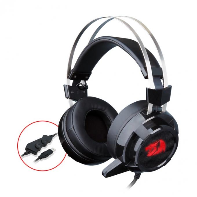 Bruit OD3.5 audio de câble par H801 de haute qualité de Redragon décommandant l'écouteur de casque de jeu