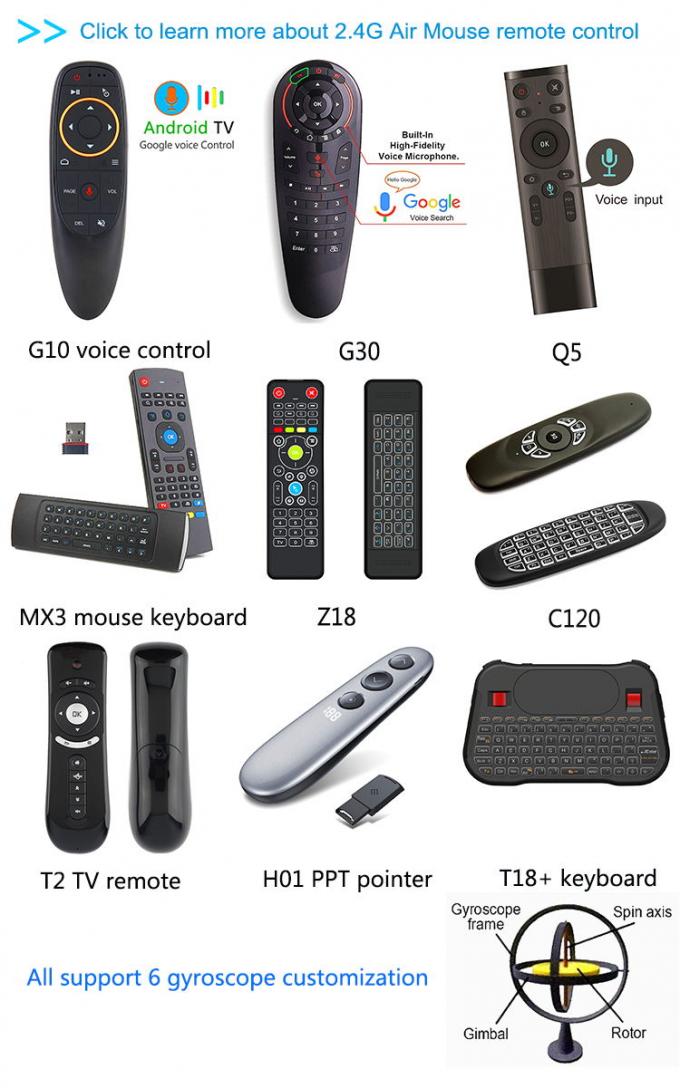 Nouveau supre de conception j'approprié à télécommande TV G7 de boîtier décodeur à télécommande maximum de la mode à Android, fenêtre, Mac, OS de Linux